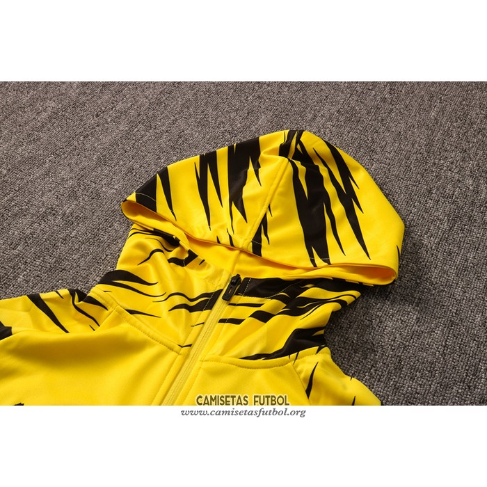 Chandal con Capucha del Borussia Dortmund 2021 Amarillo